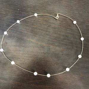 Gold and pearl necklace